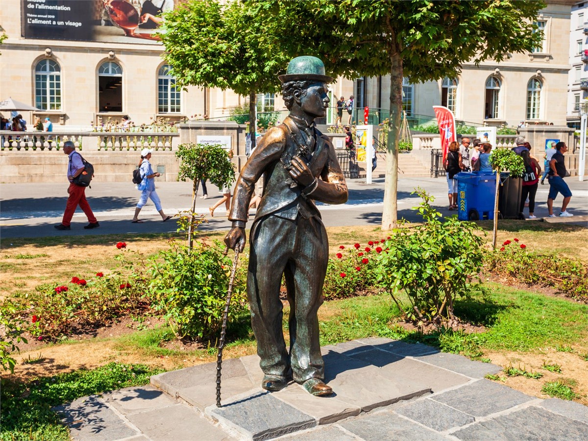 Charlie Chaplin Statue in Vevey Montreux