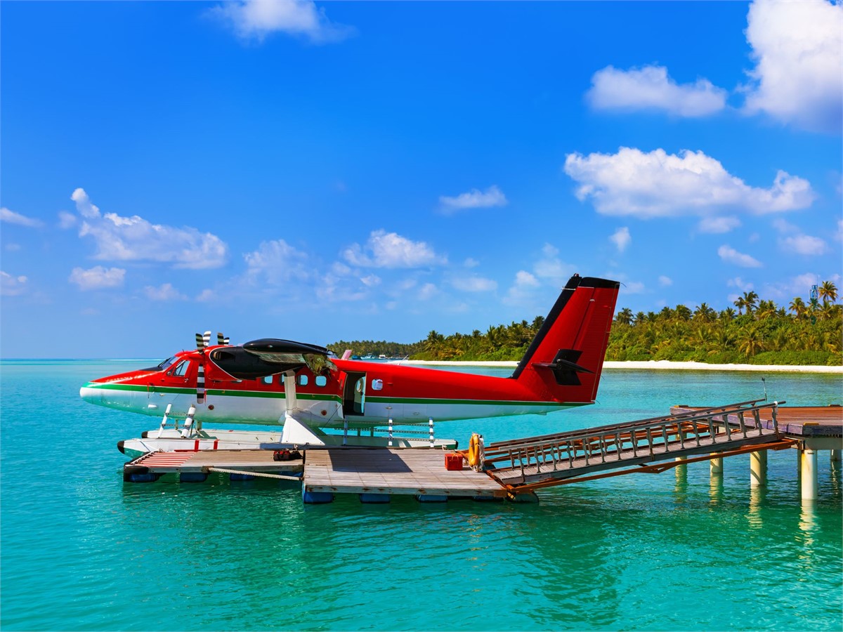 Seaplane at the Maldives