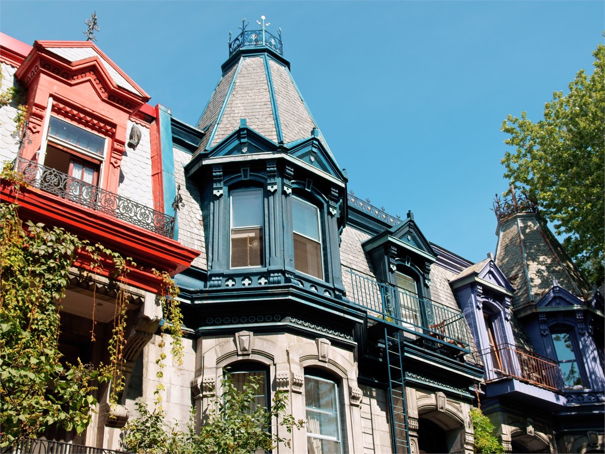 Gebäude im viktorianischen Stil in Montreal