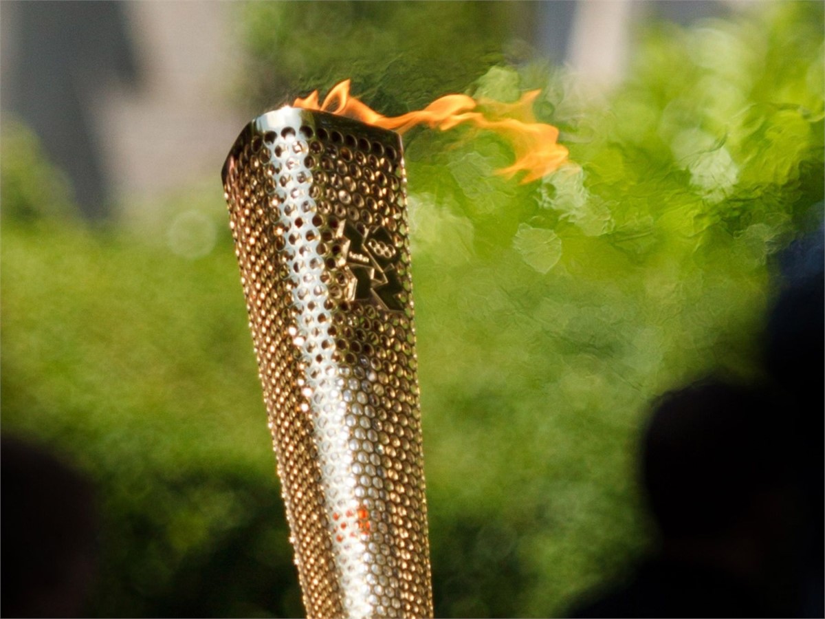 Olympische Sommerspiele in Paris - Olympische Fackel