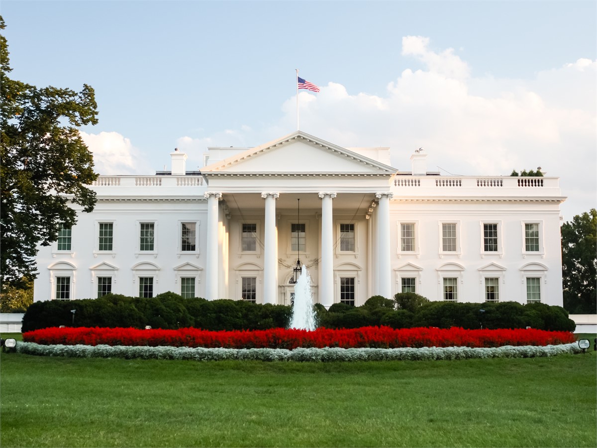 The white house in Washington